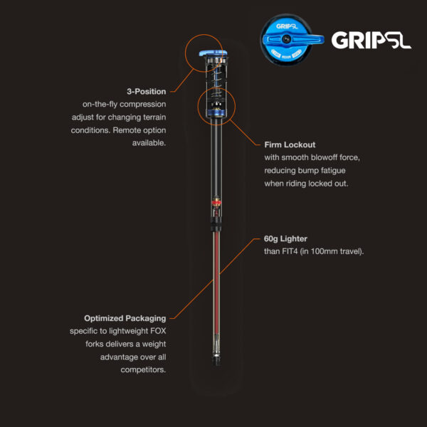 FOX 32 Step-Cast Suspension Fork - Factory | FLOAT | GRIP SL - 29" | 100mm | 15x110mm - Shiny Orange - Image 6